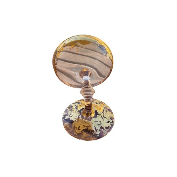 Gold Foil Swirl Decorative Glass - Picture 4 of 14